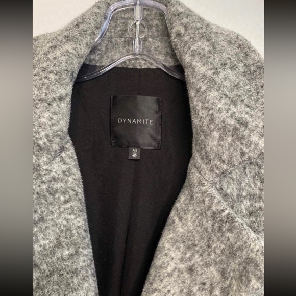 Dynamite Belted Lapel Jacket Coat With Pockets - Small - Picture 3 of 6